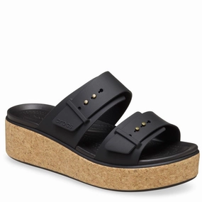 Crocs Brooklyn Buckle Low Wedge Lightweight Running Shoes,Slip On Athletic Shoes,Breathable Workout Shoes