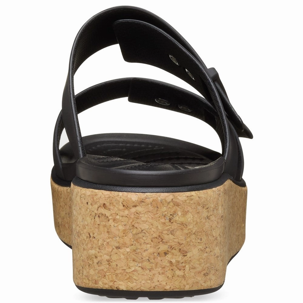Crocs Brooklyn Buckle Low Wedge Women's Sneakers Casual Walking Shoes