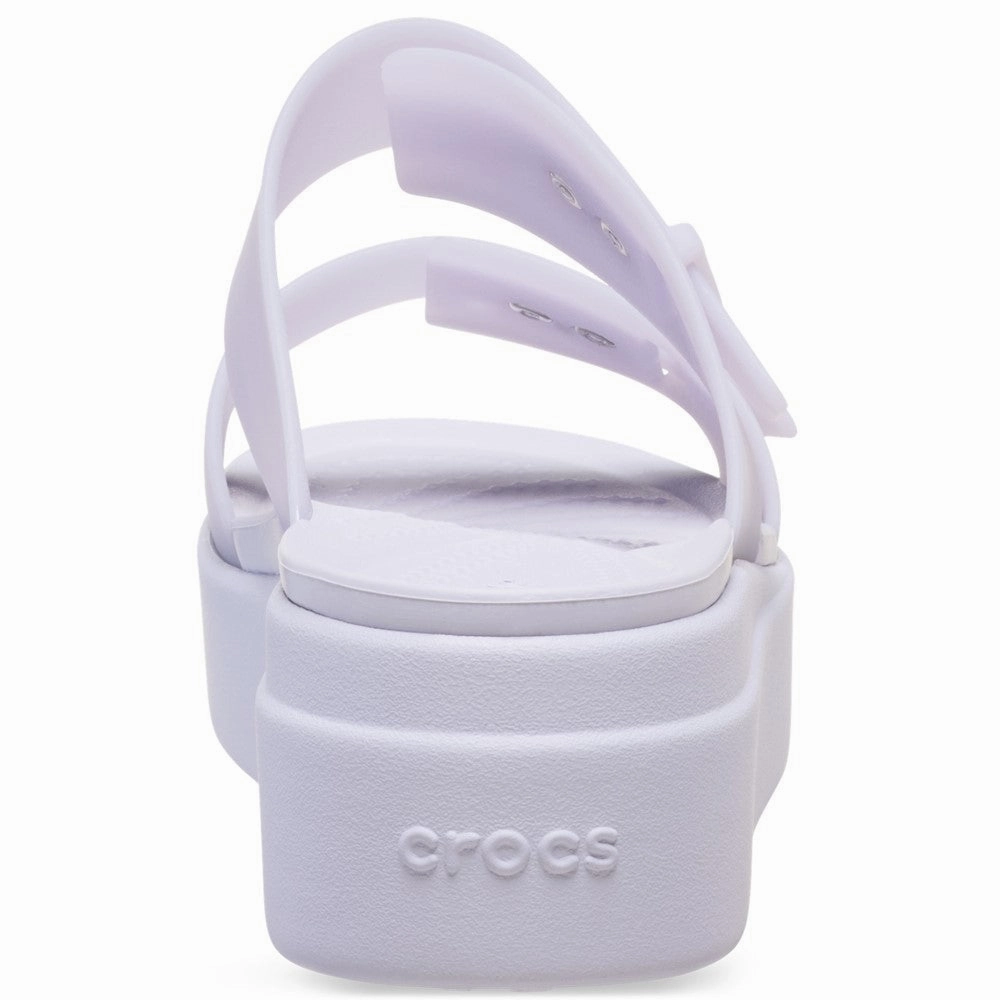 Crocs Brooklyn Buckle Low Wedge Women's Sneakers Casual Walking Shoes