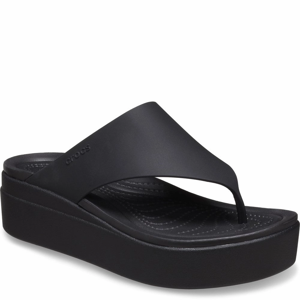 Crocs Brooklyn Flip Lightweight Running Shoes,Slip On Athletic Shoes,Breathable Workout Shoes