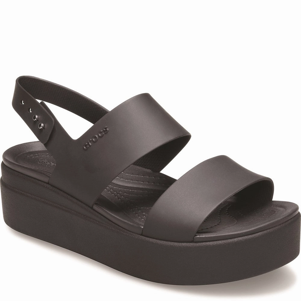Crocs Brooklyn Low Wedge Platform Sandal Lightweight Running Shoes,Slip On Athletic Shoes,Breathable Workout Shoes