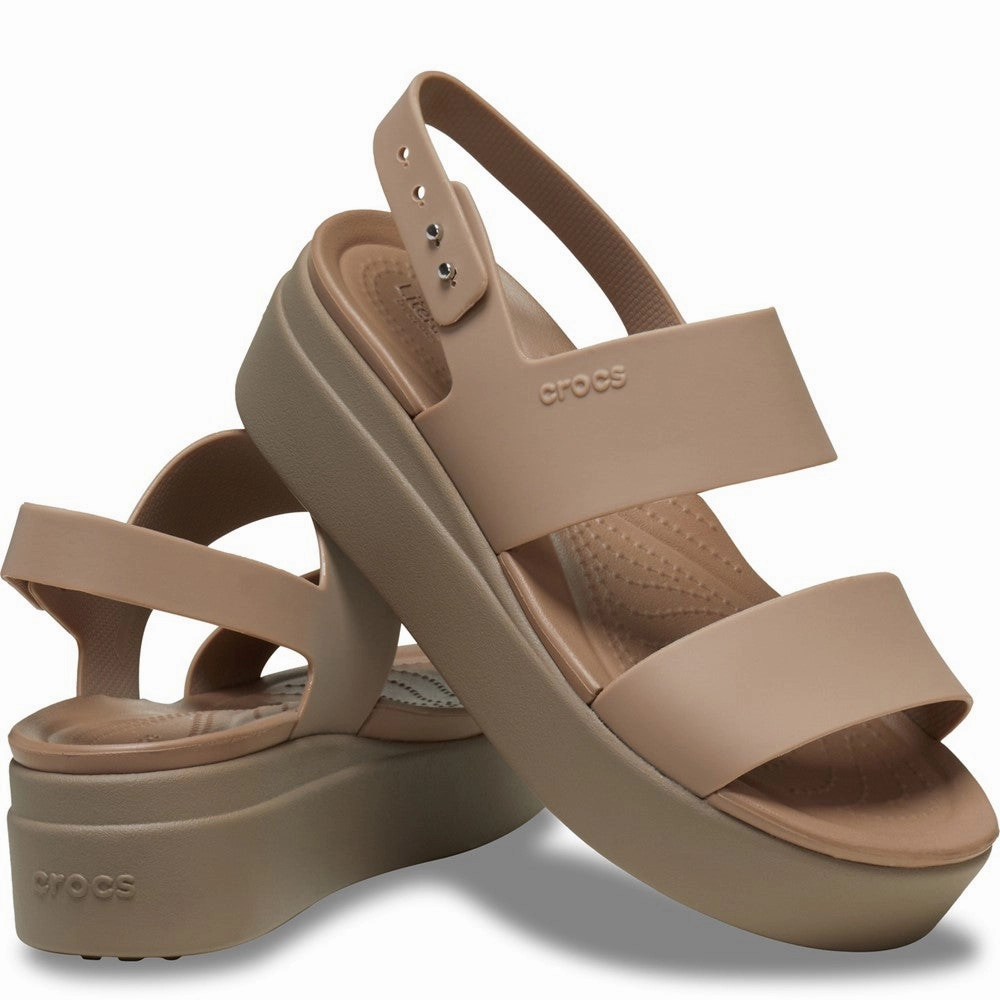 Crocs Brooklyn Low Wedge Women's Sneakers Casual Walking Shoes