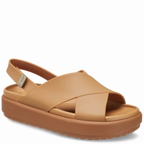 Crocs Brooklyn Luxe X-Strap Sandal Lightweight Running Shoes,Slip On Athletic Shoes,Breathable Workout Shoes