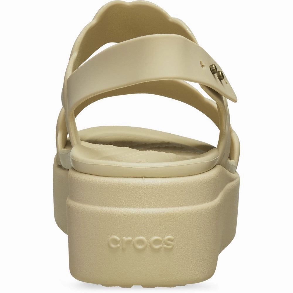 Crocs Brooklyn Woven Low Wedge Women's Sneakers Casual Walking Shoes