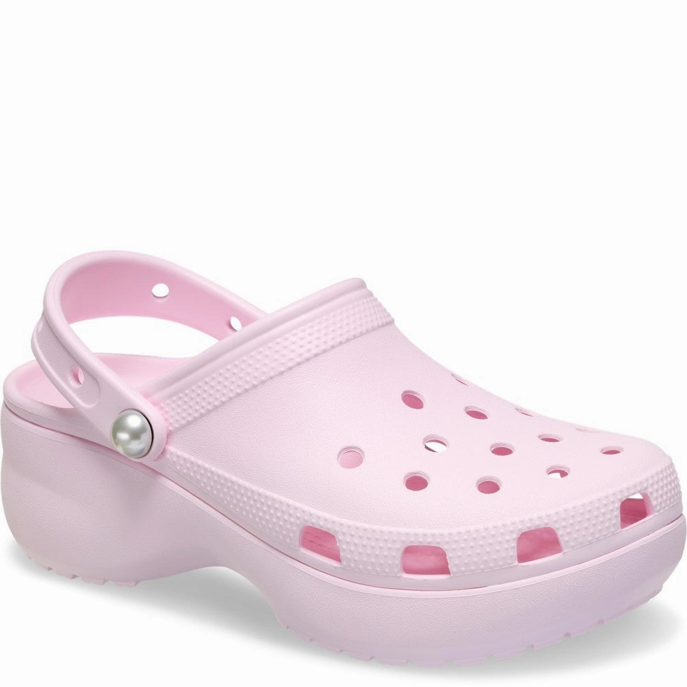 Crocs Classic Platform Clog Lightweight Running Shoes,Slip On Athletic Shoes,Breathable Workout Shoes