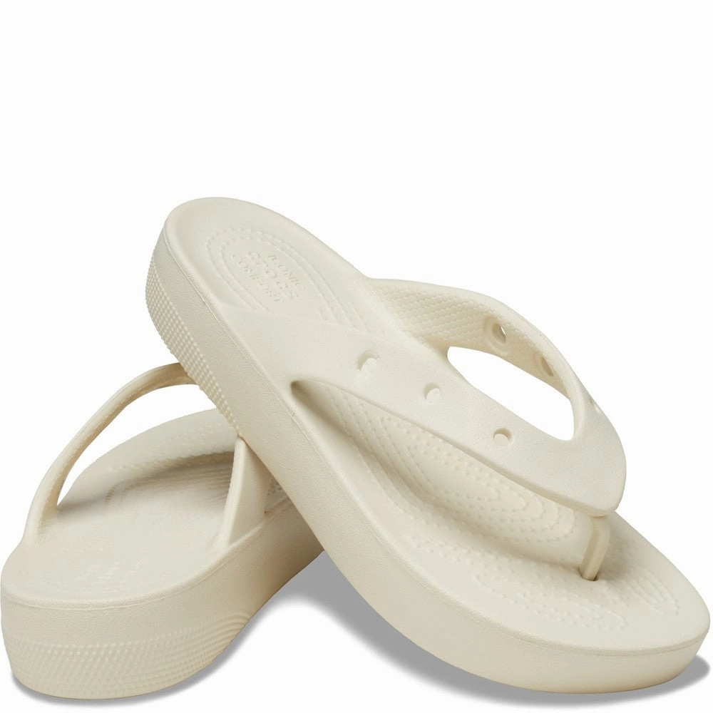 Crocs Classic Platform Flip Flop Women's Sneakers Casual Walking Shoes
