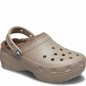 Crocs Classic Platform Lined Clog Lightweight Running Shoes,Slip On Athletic Shoes,Breathable Workout Shoes