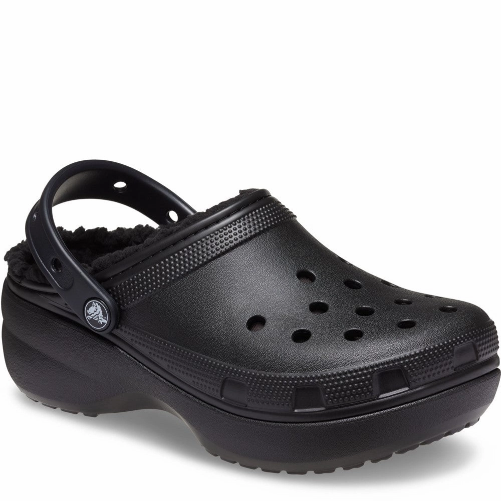 Crocs Classic Platform Lined Clog Lightweight Running Shoes,Slip On Athletic Shoes,Breathable Workout Shoes