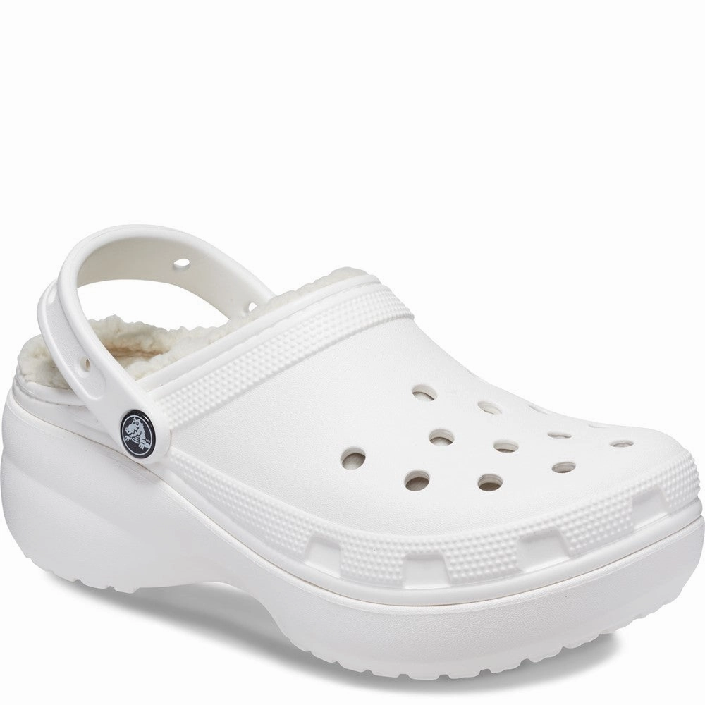 Crocs Classic Platform Lined Clog Lightweight Running Shoes,Slip On Athletic Shoes,Breathable Workout Shoes