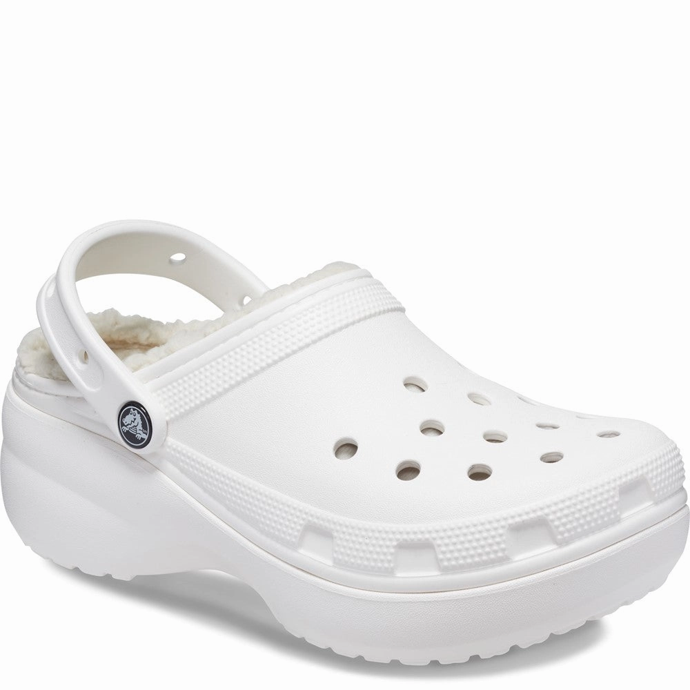 Crocs Classic Platform Lined Clog Lightweight Running Shoes,Slip On Athletic Shoes,Breathable Workout Shoes