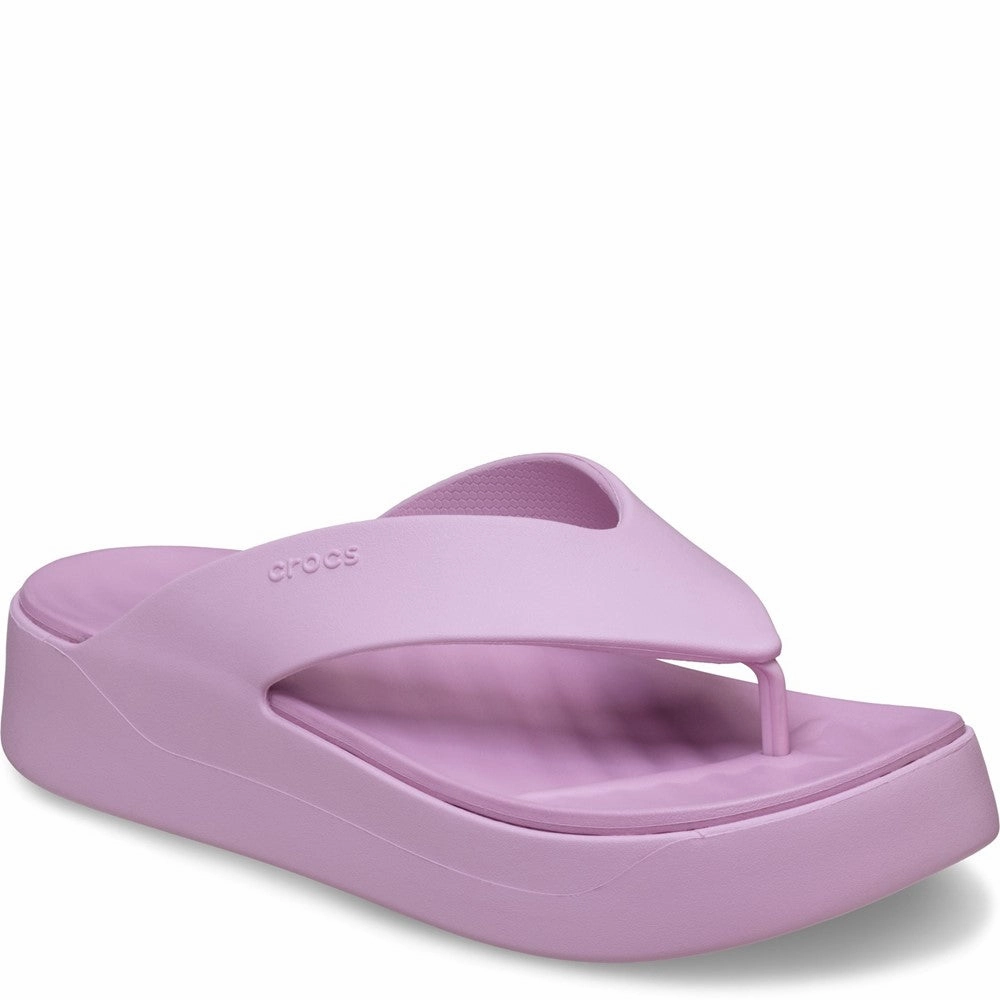 Crocs Getaway Platform Flip Lightweight Running Shoes,Slip On Athletic Shoes,Breathable Workout Shoes