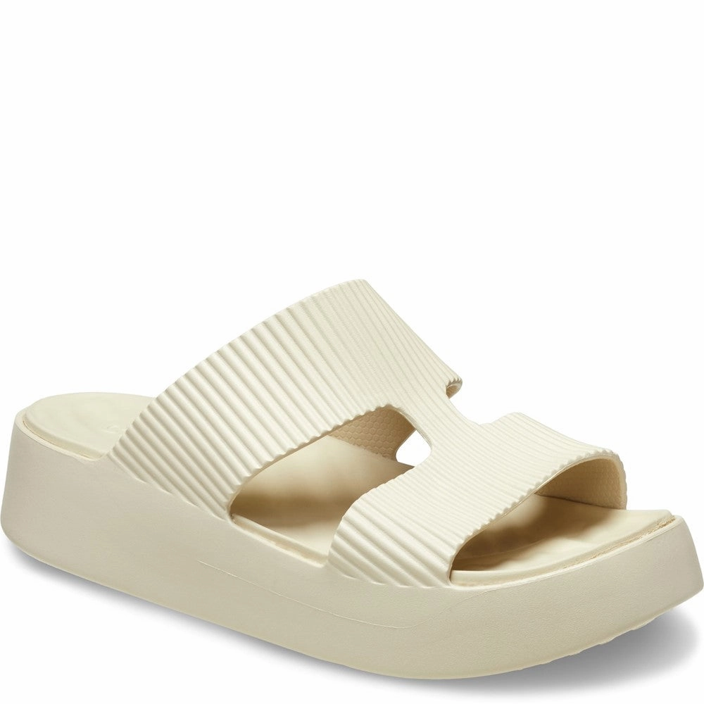Crocs Getaway Platform H-Strap Lightweight Running Shoes,Slip On Athletic Shoes,Breathable Workout Shoes