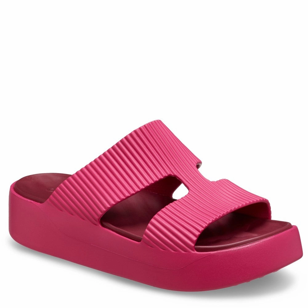 Crocs Getaway Platform H-Strap Lightweight Running Shoes,Slip On Athletic Shoes,Breathable Workout Shoes