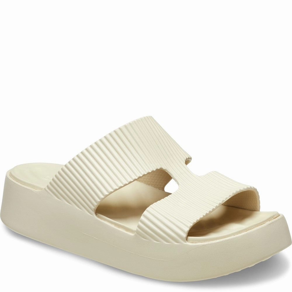 Crocs Getaway Platform H-Strap Lightweight Running Shoes,Slip On Athletic Shoes,Breathable Workout Shoes