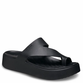 Crocs Getaway Platform Toe Loop Lightweight Running Shoes,Slip On Athletic Shoes,Breathable Workout Shoes