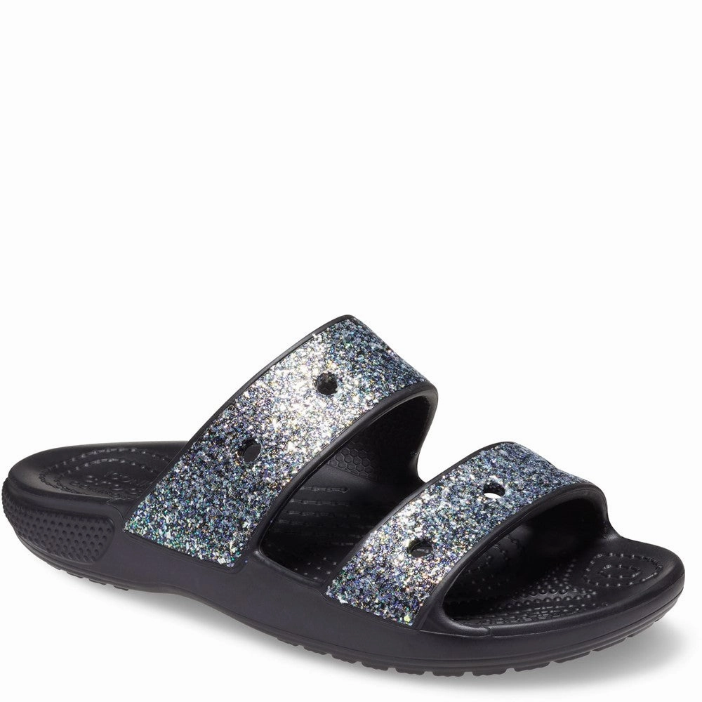Crocs Kids Classic Crocs Glitter Sandal Kids Tennis Shoes,Toddler Athletic Shoes,Youth Casual Shoes