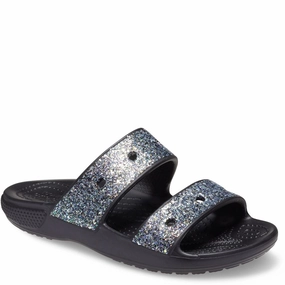 Crocs Kids Classic Crocs Glitter Sandal Kids Tennis Shoes,Toddler Athletic Shoes,Youth Casual Shoes