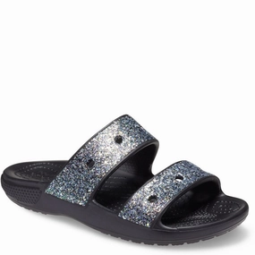 Crocs Kids Classic Crocs Glitter Sandal Kids Tennis Shoes,Toddler Athletic Shoes,Youth Casual Shoes