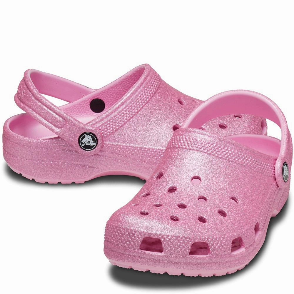 Crocs Kids Classic Glitter Clog Girls Sneakers Girls Running Shoes