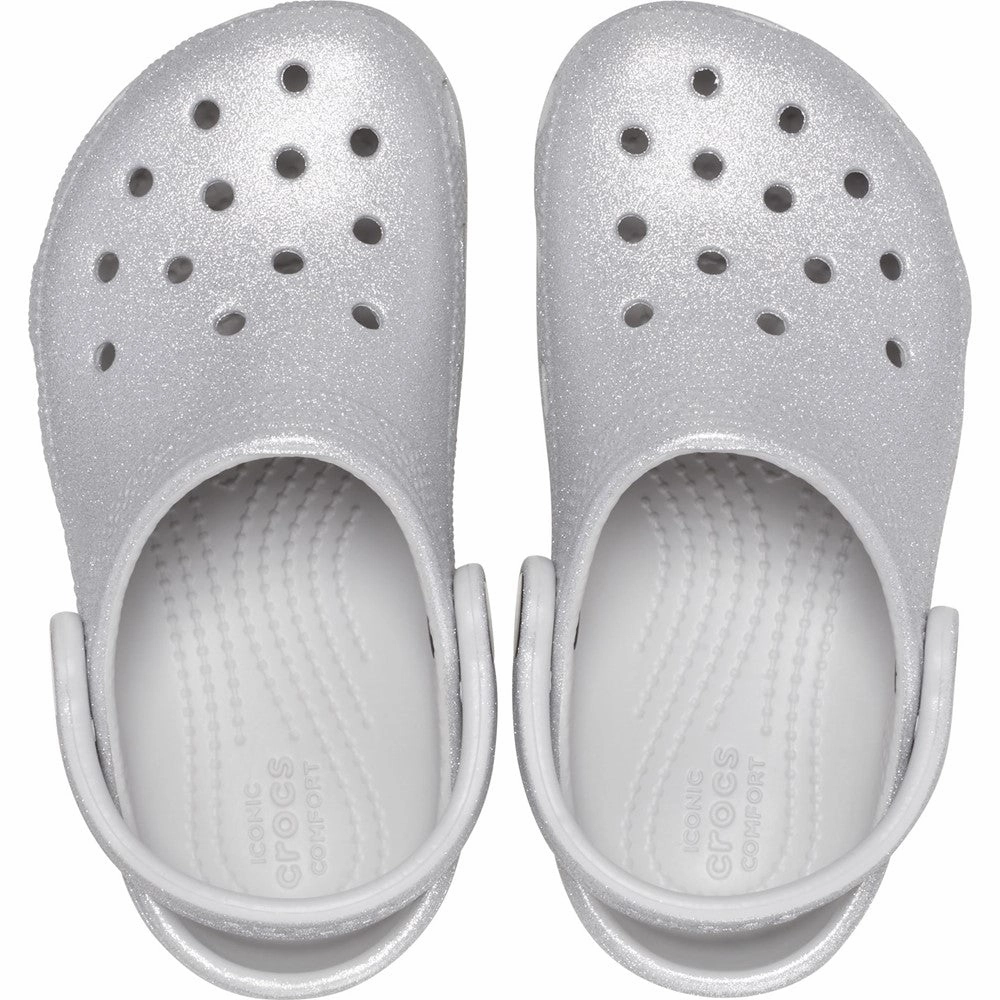 Crocs Kids Classic Glitter Clog Girls Sneakers Girls Running Shoes