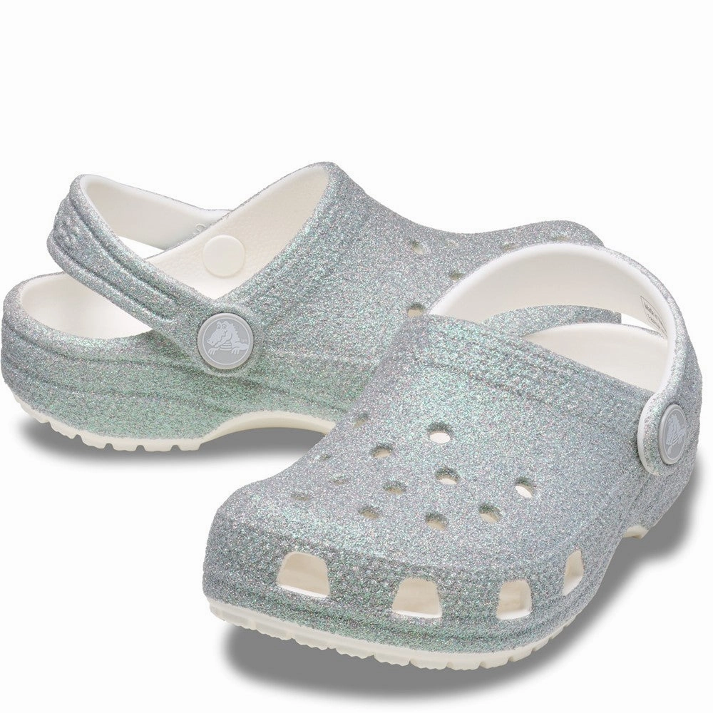 Crocs Kids Classic Glitter Clog Girls Sneakers Girls Running Shoes