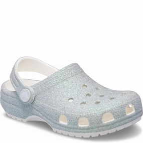 Crocs Kids Classic Glitter Clog Kids Tennis Shoes,Toddler Athletic Shoes,Youth Casual Shoes