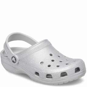 Crocs Kids Classic Glitter Clog Kids Tennis Shoes,Toddler Athletic Shoes,Youth Casual Shoes