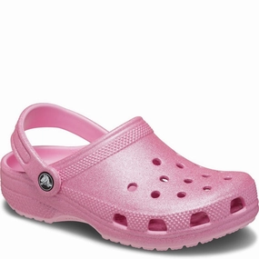 Crocs Kids Classic Glitter Clog Kids Tennis Shoes,Toddler Athletic Shoes,Youth Casual Shoes