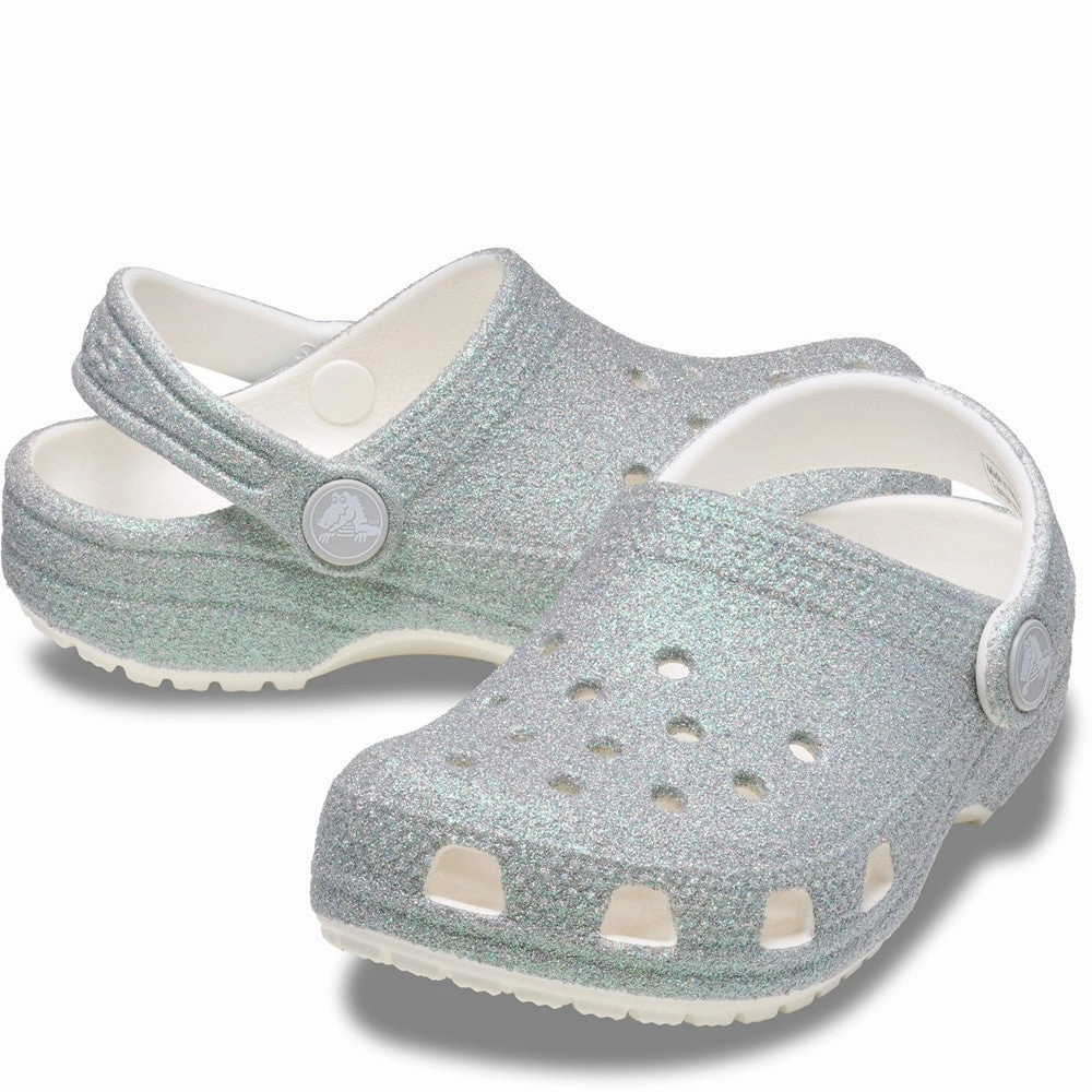 Crocs Kids Classic Glitter Clog Girls Sneakers Girls Running Shoes