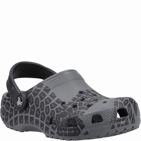 Crocs Kids Classic Graphic Clog Kids Tennis Shoes,Toddler Athletic Shoes,Youth Casual Shoes