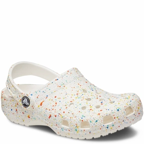 Crocs Kids Classic Splatter Paint Clog Kids Tennis Shoes,Toddler Athletic Shoes,Youth Casual Shoes