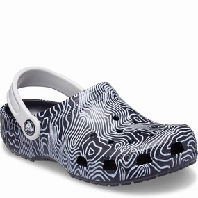 Crocs Kids Classic Topographic Clog Kids Athletic Shoes,Toddler Sports Shoes,Youth Casual Shoes