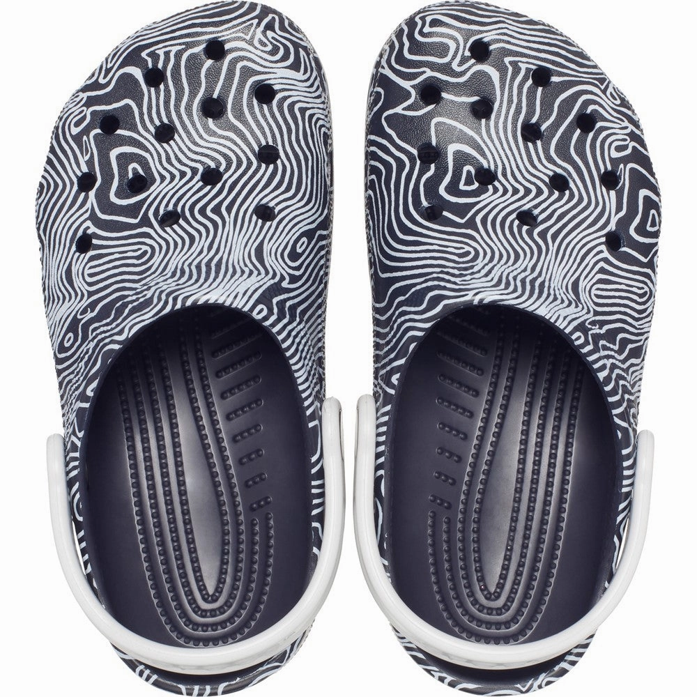 Crocs Kids Classic Topographic Clog Girls Sneakers Girls Running Shoes
