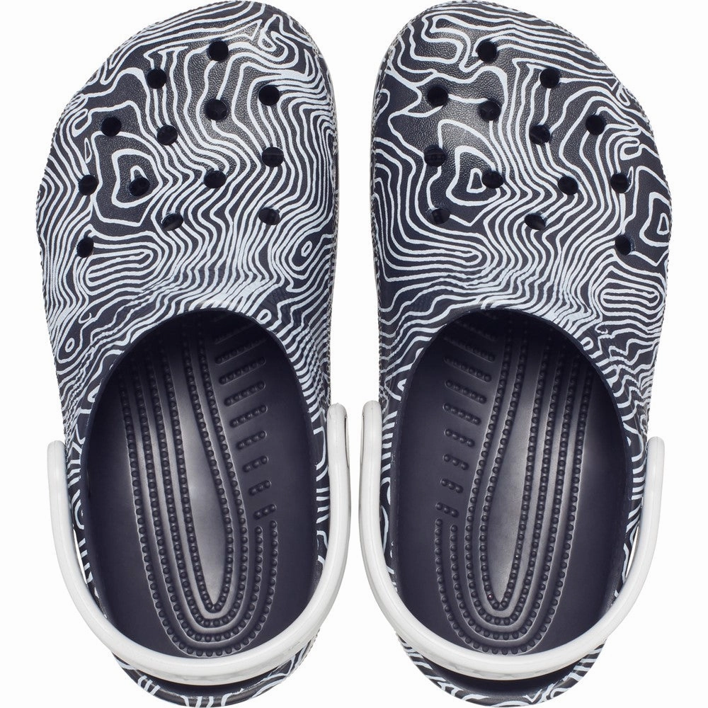 Crocs Kids Classic Topographic Clog Girls Sneakers Girls Running Shoes