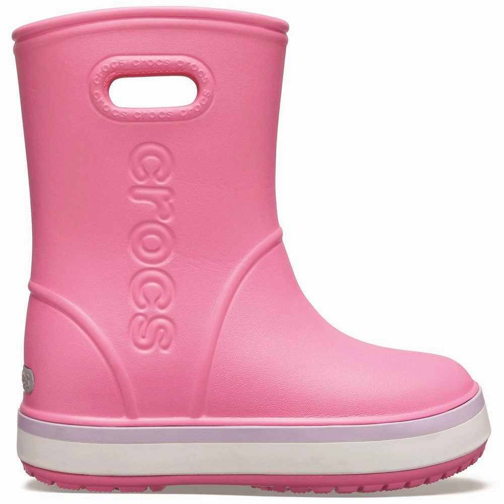 Crocs Kids Crocband Rainboot Pull On Wellington Girls Sneakers Girls Running Shoes