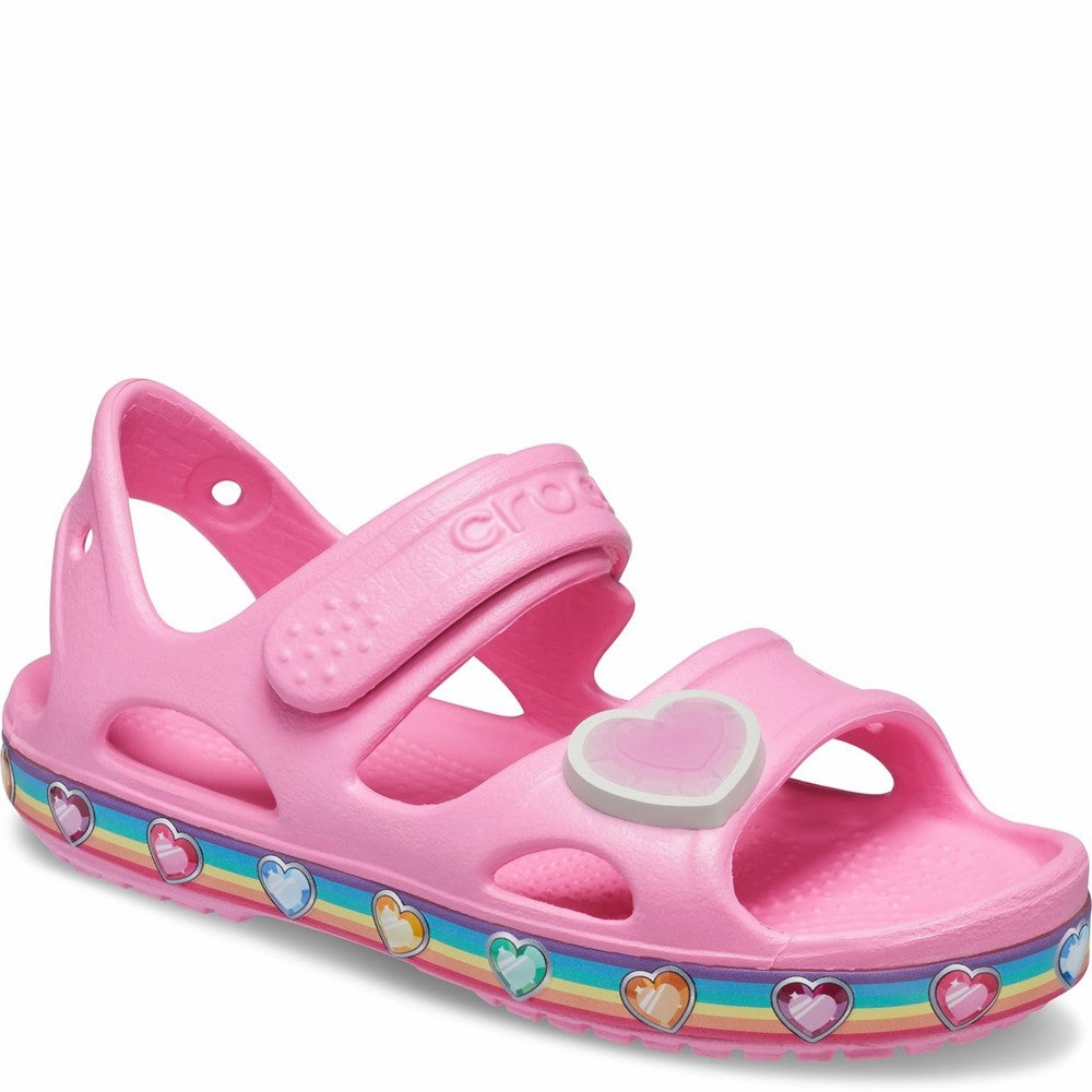 Crocs Kids Crocs Fun Lab Rainbow Sandal Kids Tennis Shoes,Toddler Athletic Shoes,Youth Casual Shoes