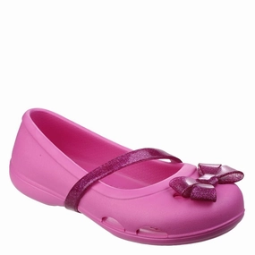 Crocs Kids Lina Flat Kids Tennis Shoes,Toddler Athletic Shoes,Youth Casual Shoes