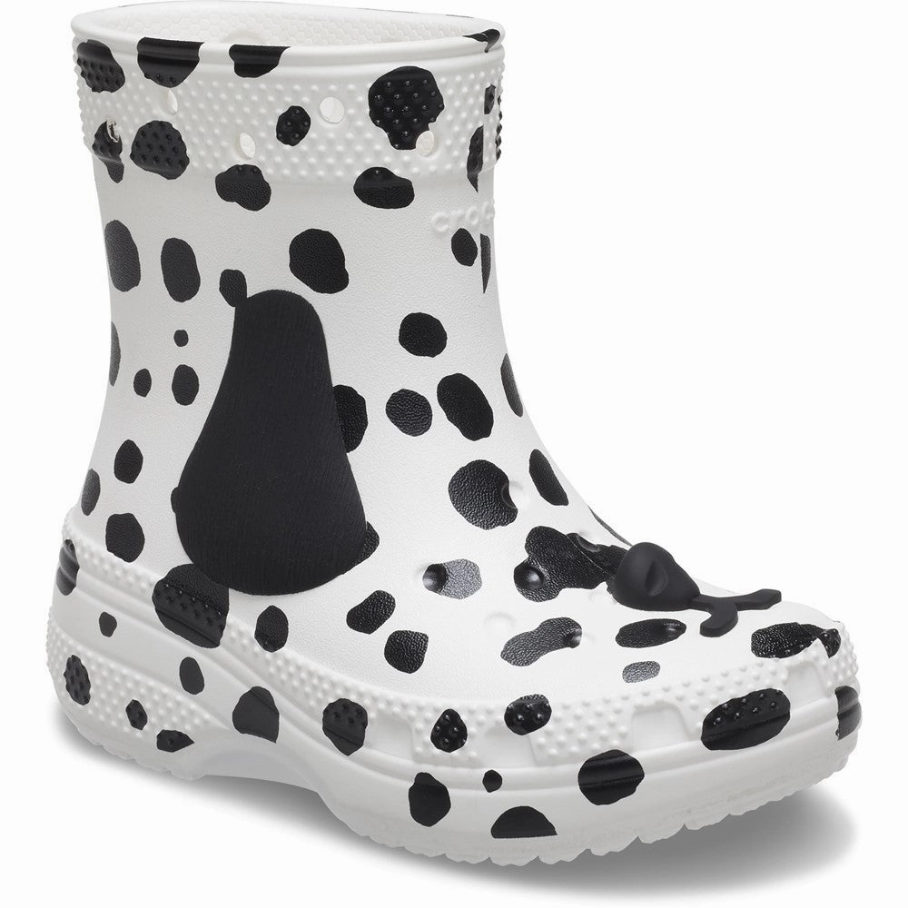Crocs Toddler Classic Dalmatian Boot Kids Athletic Shoes,Toddler Sports Shoes,Youth Casual Shoes