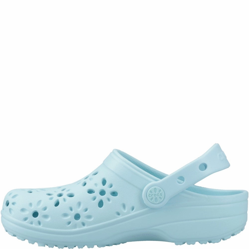 Crocs Toddler Classic Floral Cut Out Clog Girls Sneakers Girls Running Shoes
