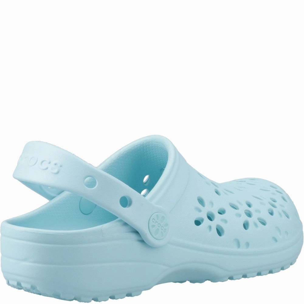 Crocs Toddler Classic Floral Cut Out Clog Girls Sneakers Girls Running Shoes