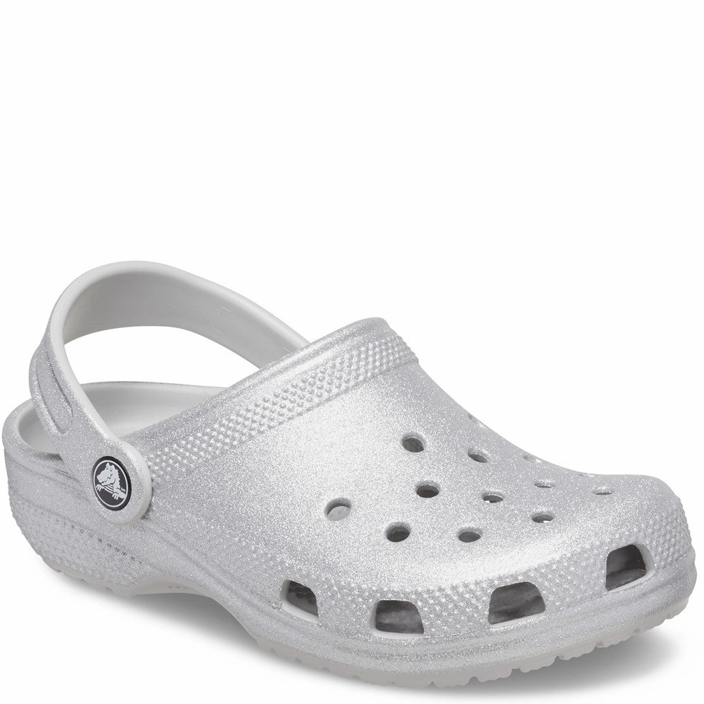Crocs Toddler Classic Glitter Clog Kids Athletic Shoes,Toddler Sports Shoes,Youth Casual Shoes