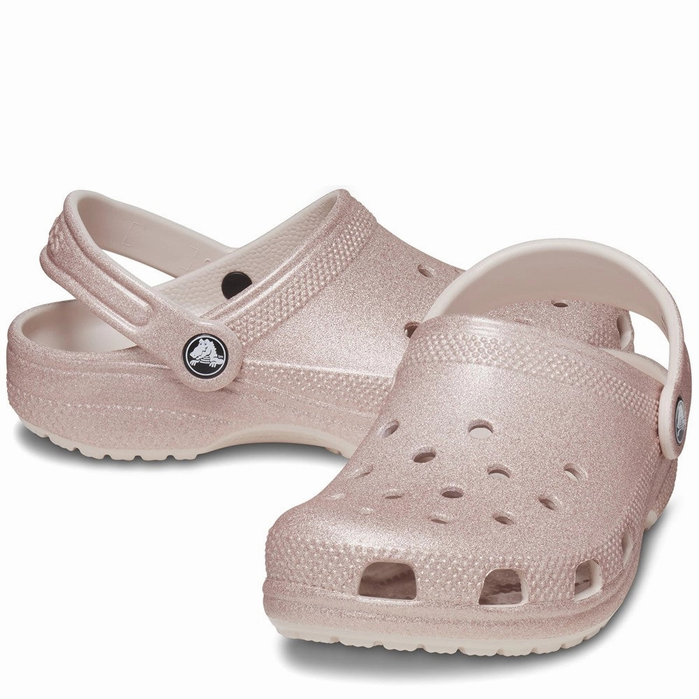 Crocs Toddler Classic Glitter Clog Girls Sneakers Girls Running Shoes
