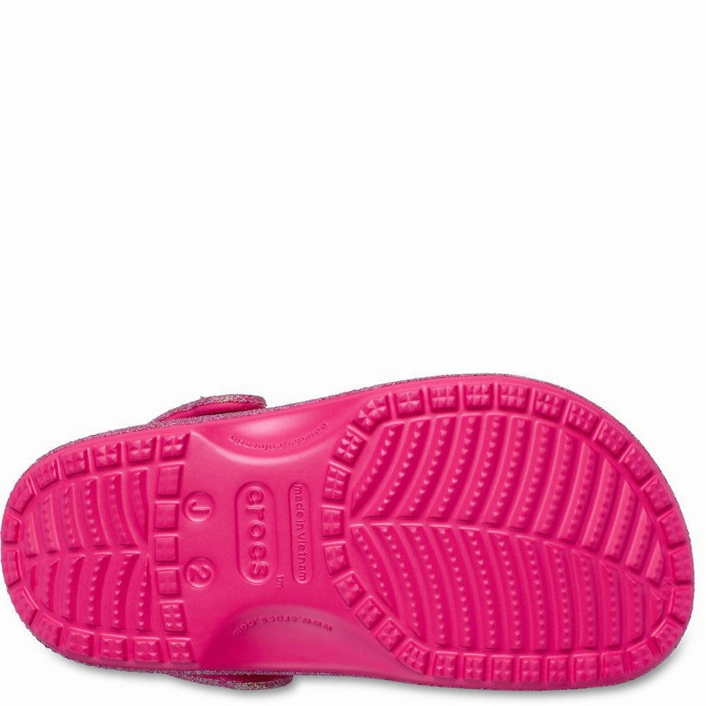 Crocs Toddler Classic Glitter Clog Girls Sneakers Girls Running Shoes