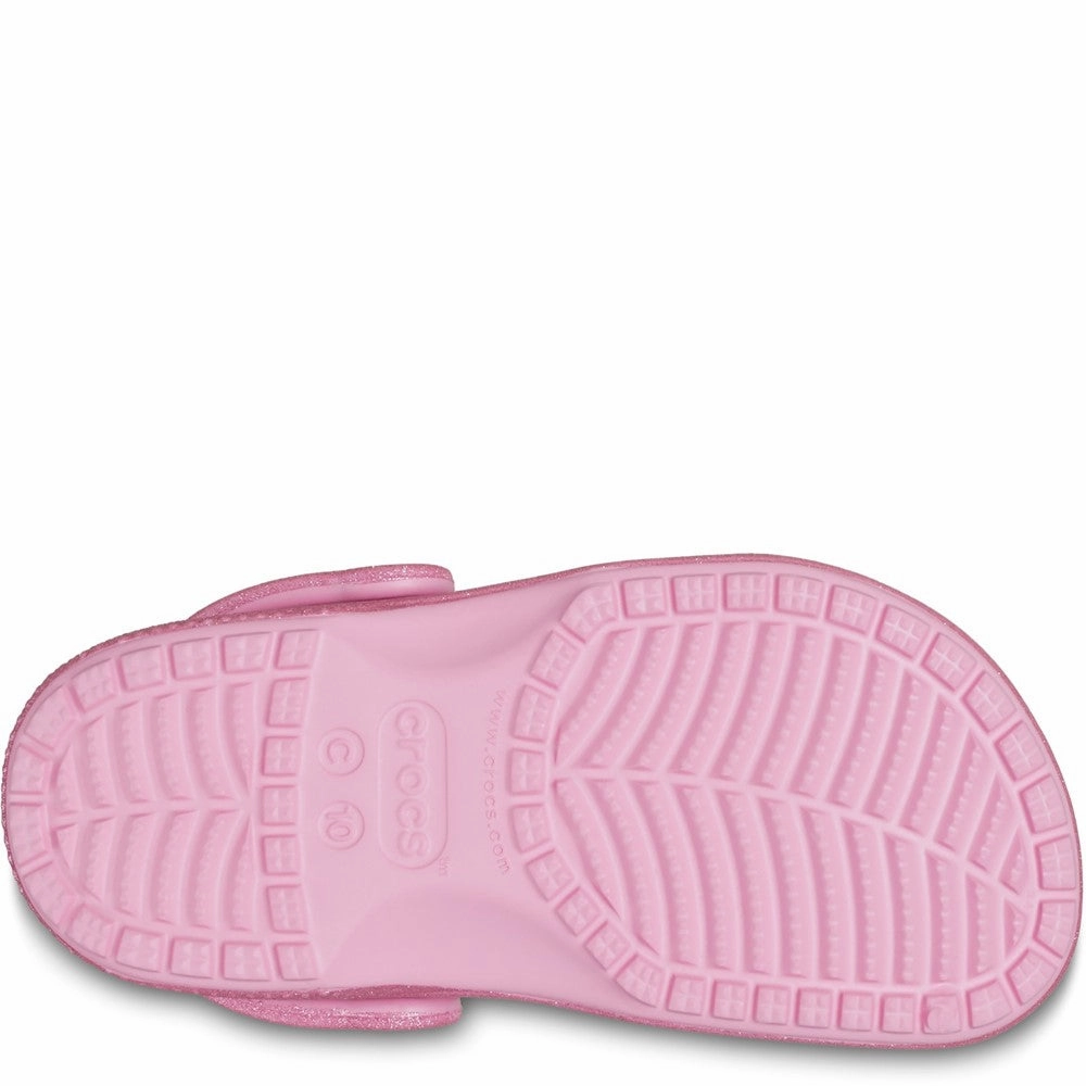 Crocs Toddler Classic Glitter Clog Girls Sneakers Girls Running Shoes