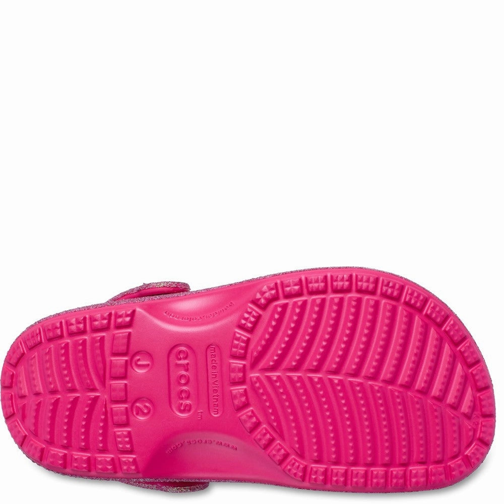 Crocs Toddler Classic Glitter Clog Girls Sneakers Girls Running Shoes
