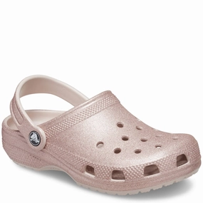 Crocs Toddler Classic Glitter Clog Kids Tennis Shoes,Toddler Athletic Shoes,Youth Casual Shoes