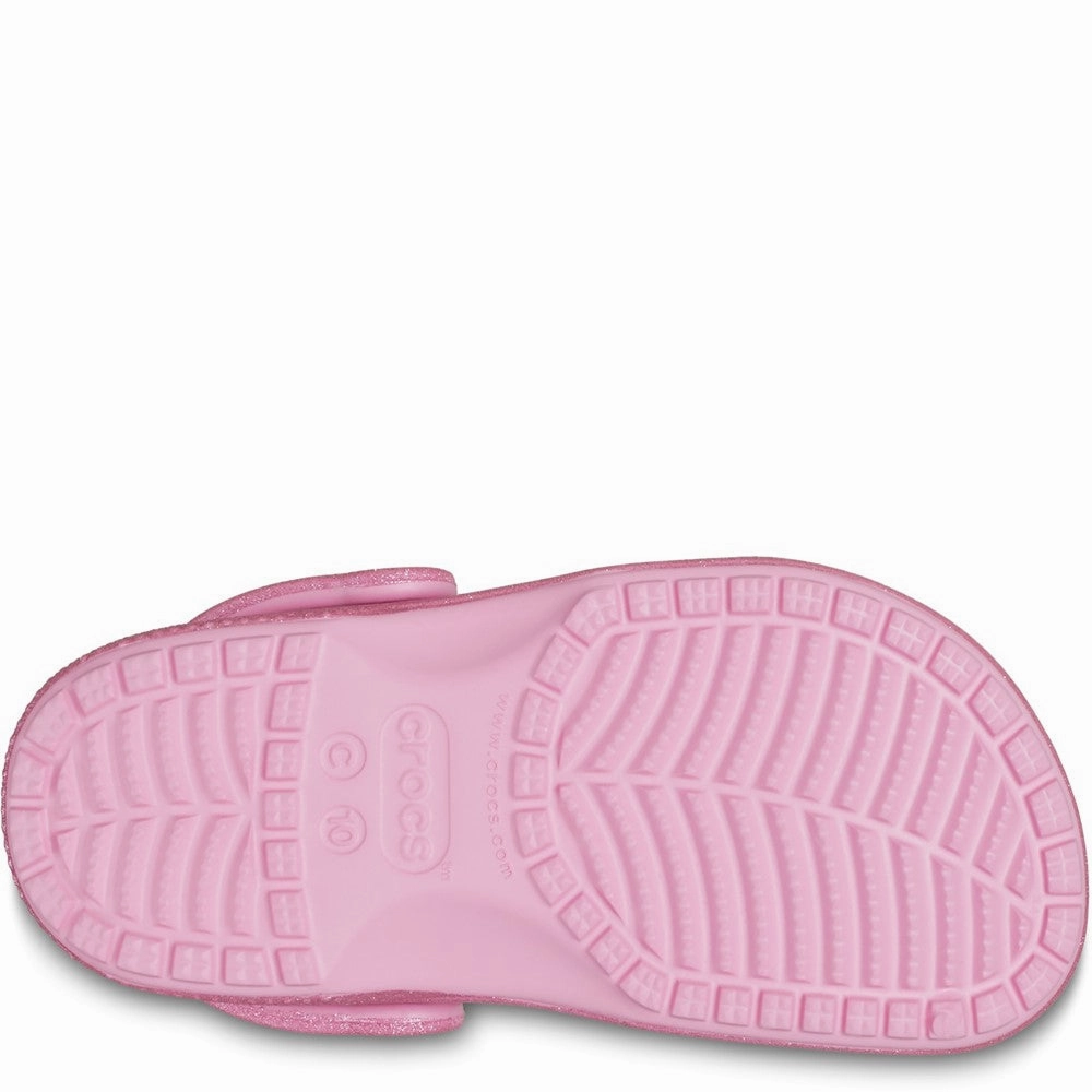 Crocs Toddler Classic Glitter Clog Girls Sneakers Girls Running Shoes