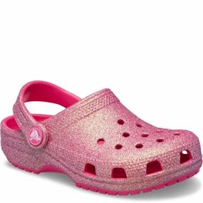 Crocs Toddler Classic Glitter Clog Kids Tennis Shoes,Toddler Athletic Shoes,Youth Casual Shoes