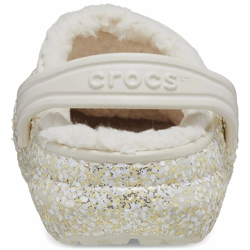 Crocs Toddler Classic Glitter Lined Clog Girls Sneakers Girls Running Shoes