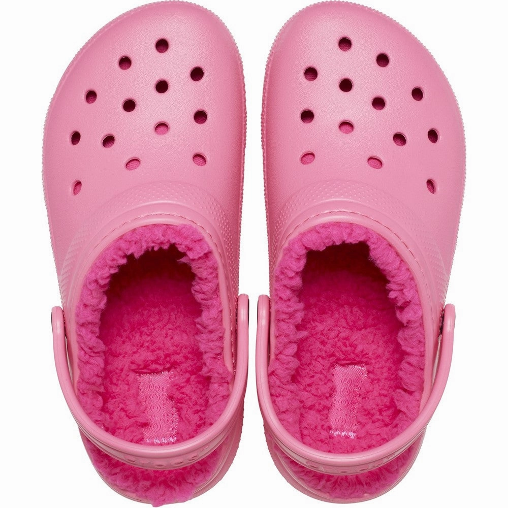 Crocs Toddler Classic Lined Clog Girls Sneakers Girls Running Shoes